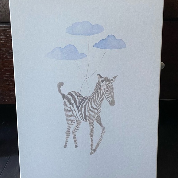 Nursery Decor- Light Blue & Gray Love You to the Moon and Back 3 Canvas Pictures - Picture 4 of 6